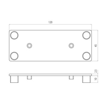 Zárókupak - 120x45 - Szürke