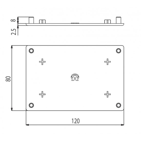 Zárókupak - 120x80 - Fekete