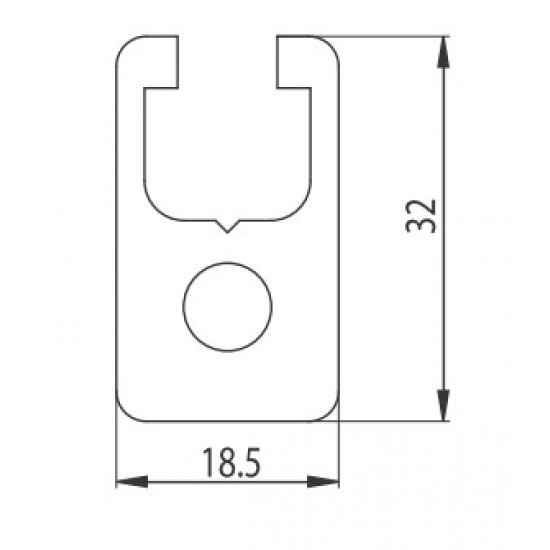 Aluprofil - 32x18,5