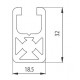 Aluprofil - 32x18 Aluprofil - 32x18