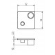 Zárókupak - 32x32-2N90 - Szürke Zárókupak - 32x32-2N90 - Szürke