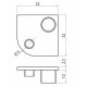 Zárókupak - 32x32 - R90 - Szürke Zárókupak - 32x32 - R90 - Szürke