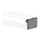 Zárókupak - 45x32 - Szürke Zárókupak - 45x32 - Szürke