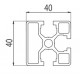 Aluprofil - 40x40 Egy oldalon zárt Aluprofil - 40x40 Egy oldalon zárt