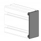 Zárókupak - 80x40 - Fekete Zárókupak - 80x40 - Fekete