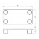 Zárókupak - 80x40 - Szürke Zárókupak - 80x40 - Szürke
