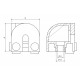 Kockaösszekötő - 45x45-R180-3d - Készlet Kockaösszekötő - 45x45-R180-3d - Készlet