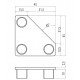 Zárókupak - 45x45-45 - Szürke Zárókupak - 45x45-45 - Szürke