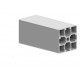 Aluprofil - 45x45 Négy oldalon zárt Aluprofil - 45x45 Négy oldalon zárt
