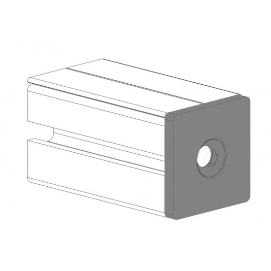 Zárókupak - 45x45 - Fekete