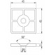 Zárókupak - 45x45 - Szürke Zárókupak - 45x45 - Szürke