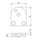Zárókupak - 55x45-R180 - Fekete Zárókupak - 55x45-R180 - Fekete