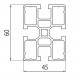 Aluprofil - 60x45 Könnyű Aluprofil - 60x45 Könnyű