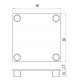 Zárókupak - 80x80 - Fekete Zárókupak - 80x80 - Fekete