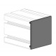 Zárókupak - 80x80- Nehéz típushoz - Szürke Zárókupak - 80x80- Nehéz típushoz - Szürke