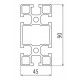 Aluprofil - 90x45 Aluprofil - 90x45
