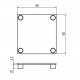 Zárókupak - 90x90 - Fekete Zárókupak - 90x90 - Fekete