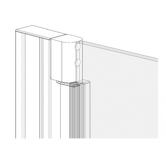 Paneltartó - PVC - Szürke - 12