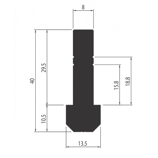 Koptató Profil - I-40 - V2