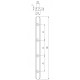 Összekötő elem - M8 - L=180mm V2 Összekötő elem - M8 - L=180mm V2