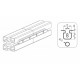 Összekötő elem - M8 - L=180mm V2 Összekötő elem - M8 - L=180mm V2