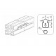 Összekötő elem - M8 - L=90mm V2 Összekötő elem - M8 - L=90mm V2