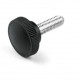 Recézett formájú marokcsavar átmérő: 22-es INOX külső menet: M5x10 Recézett formájú marokcsavar átmérő: 22-es INOX külső menet: M5x10