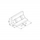 Sarokelem - B100 - 50 x 50 x 100 Sarokelem - B100 - 50 x 50 x 100