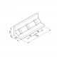 Sarokelem - B150 - 50 x 50 x 150 Sarokelem - B150 - 50 x 50 x 150