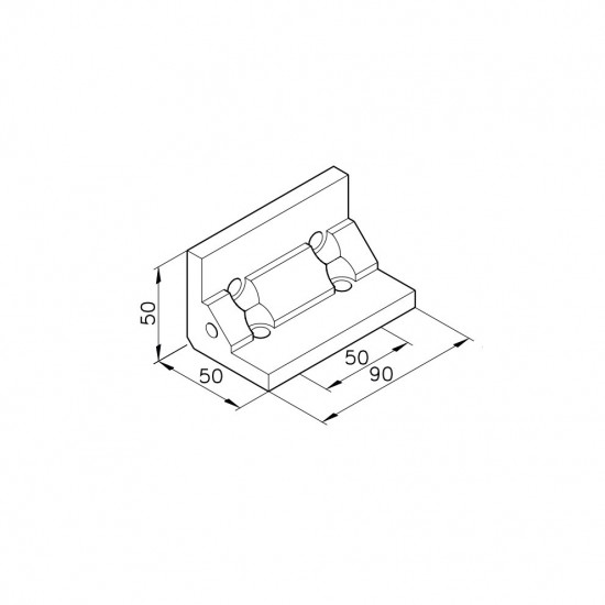 Sarokelem - B90 - 50 x 50 x 90
