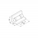Sarokelem - B90 - 50 x 50 x 90 Sarokelem - B90 - 50 x 50 x 90