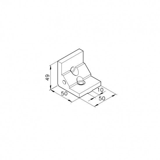 Sarokelem - B50S1 - 50 x 49 x 50