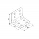 Sarokelem - C90/2 - 85 x 85 x 90 Sarokelem - C90/2 - 85 x 85 x 90