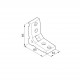 Sarokelem - C40/3 - 85 x 85 x 40 Sarokelem - C40/3 - 85 x 85 x 40