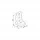 Sarokelem - D40/3 - 85 x 50 x 40 Sarokelem - D40/3 - 85 x 50 x 40