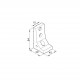 Sarokelem - D40S - 84 x 49 x 40 Sarokelem - D40S - 84 x 49 x 40