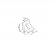 Sarokelem - E40S - 39x39x40 Sarokelem - E40S - 39x39x40
