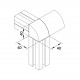 Kockaösszekötő - 40x40 - 3D Kockaösszekötő - 40x40 - 3D