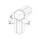 Kockaösszekötő - 40x40 - 2D Kockaösszekötő - 40x40 - 2D