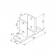 Talpelem - 40x40 profilhoz Talpelem - 40x40 profilhoz