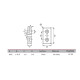 Talplemez - 80x40 - M12 - Alu - V2 Talplemez - 80x40 - M12 - Alu - V2