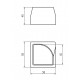 Takaró kupak lábhoz 40x40/45x45 - Pa Takaró kupak lábhoz 40x40/45x45 - Pa