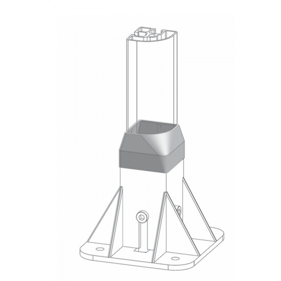 Takaró kupak lábhoz 40x40/45x45 - Pa