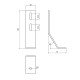 L Talp - 40x40 - RAL7040 L Talp - 40x40 - RAL7040