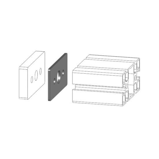 Pneumatikus elem - 90x45 - Alu -1/4"