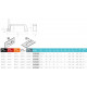 Fogantyú b=117 mm d=8,5 mm szürke Fogantyú b=117 mm d=8,5 mm szürke