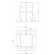 Talp - 100x100-es Aluprofilhoz Talp - 100x100-es Aluprofilhoz