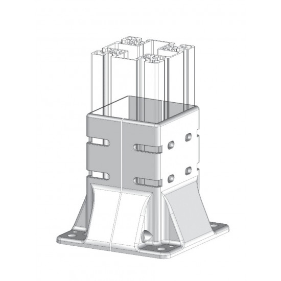 Talp - 100x100-es Aluprofilhoz