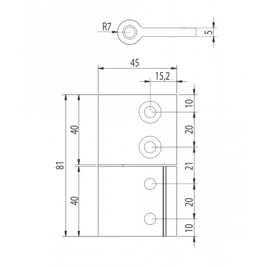 Zsanér - 45x81 - Alu