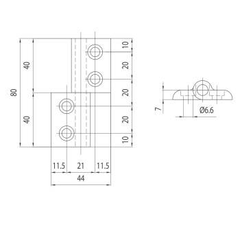 Zsanér - 80x44 - Alu